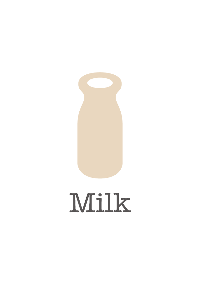 ほのぼの系ミルク瓶のiPhone4S&4の待ち受け壁紙
