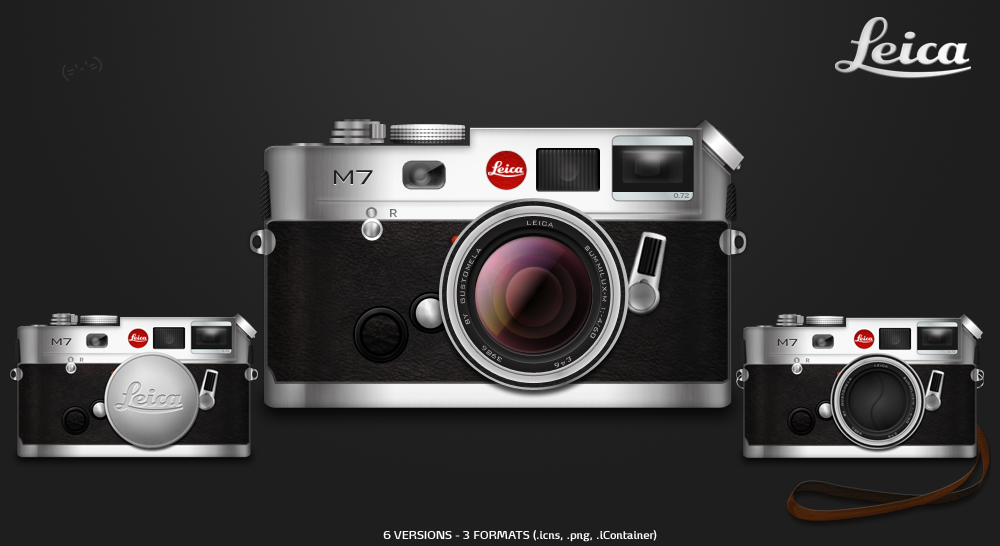 クラシックなデザインのカメラ「ライカ M7」アイコンでMacをカスタマイズしようよ！