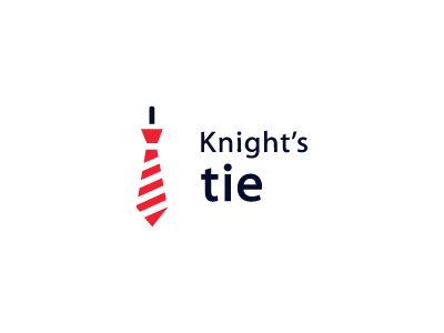 ネクタイをモチーフに使ったロゴデザイン