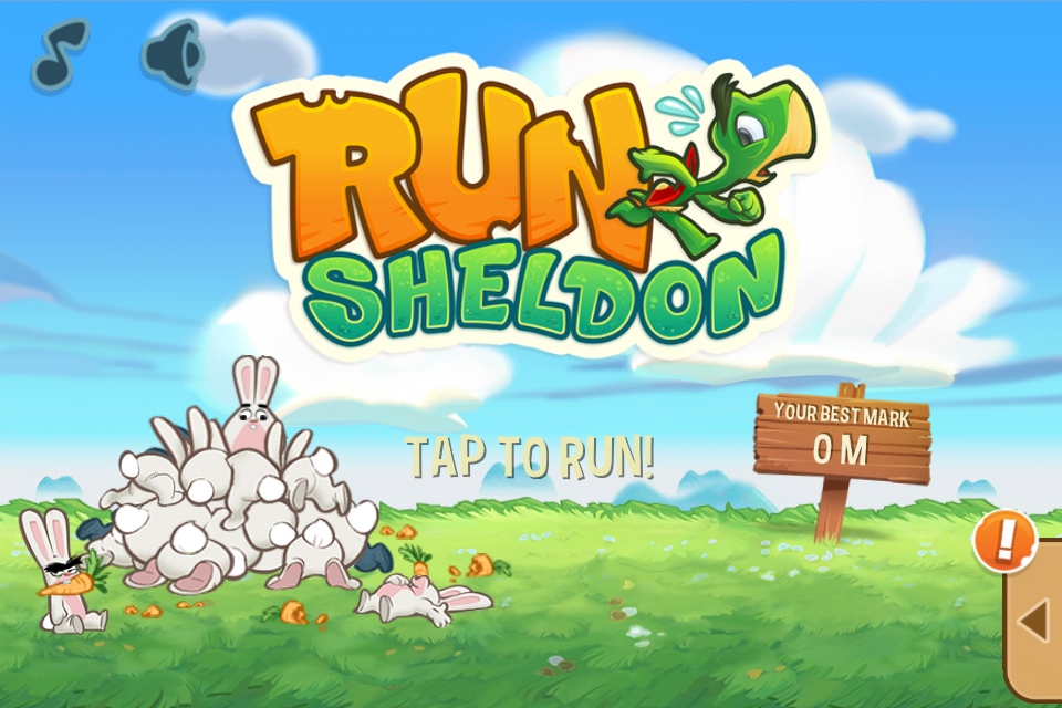 カメがウサギから逃げる「RUN SHELDON!」iPhoneゲームアプリの遊び方&説明