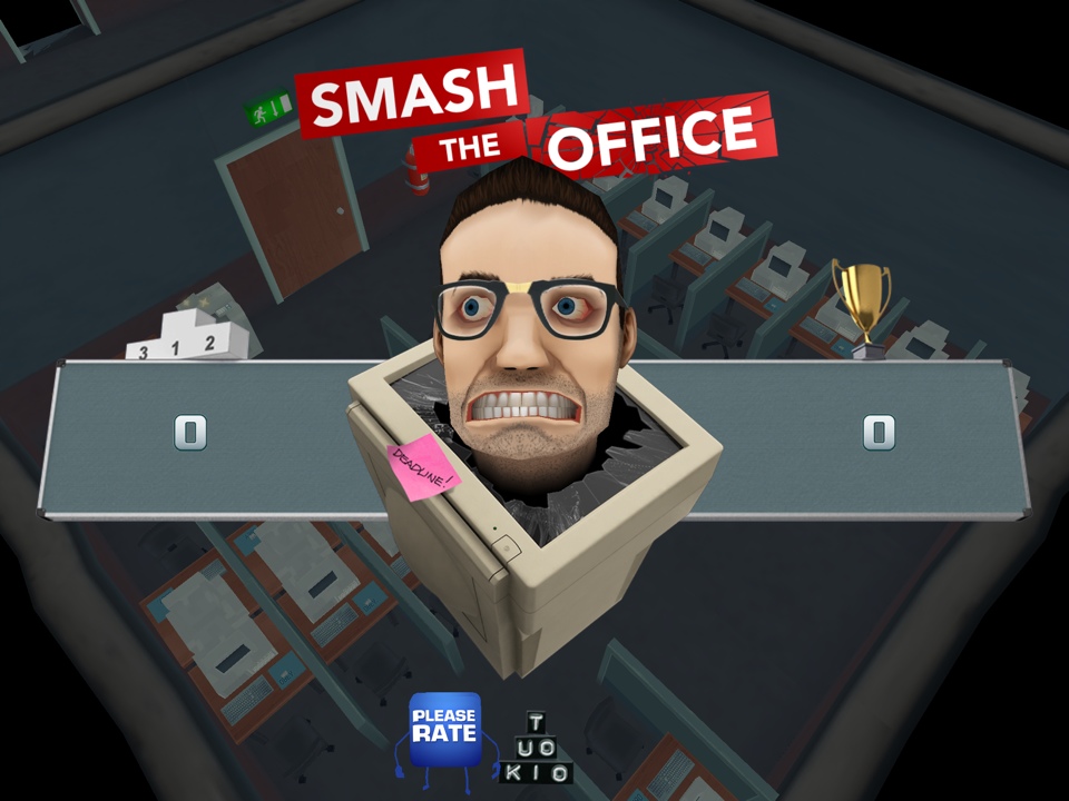 えげつない爽快ゲーム！Smash The Officeをプレイ・遊び方 iPhone・iPadアプリ
