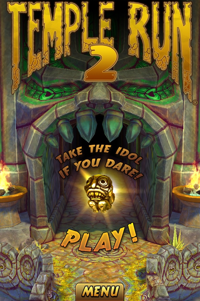 バケモノから逃げまくる！「Temple Run 2」をプレイしました。iPhoneアプリ