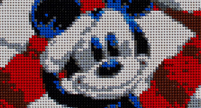 レゴで作ったミッキーマウスのアートが凄過ぎる！